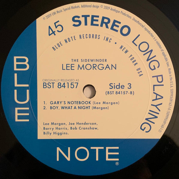 Lee Morgan : The Sidewinder (2x12", Album, RE, RM, RP, 200)