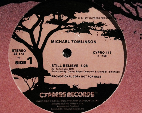 Michael Tomlinson (2) : Still Believe (12", Promo)