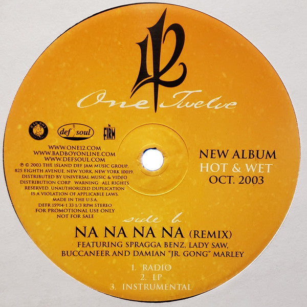 112 : Hot & Wet (12", Promo)
