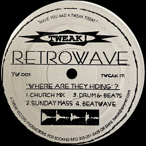Retrowave : Where Are They Hiding? (12")