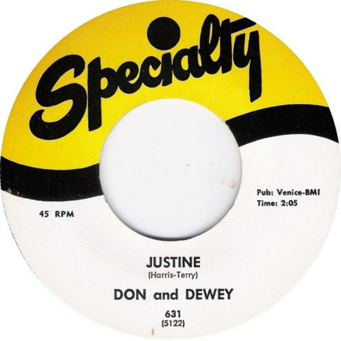 Don & Dewey : Bim Bam / Justine (7", Single)