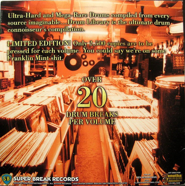 Paul Nice : Drum Library Vol. 2 (LP, Ltd)