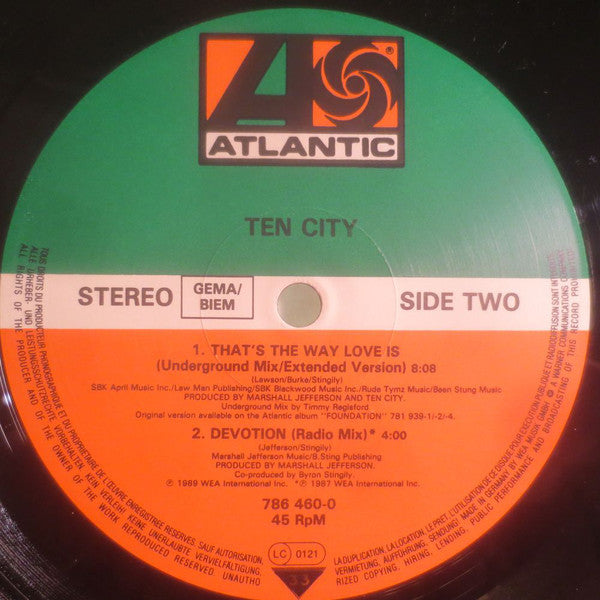 Ten City : That's The Way Love Is (12")