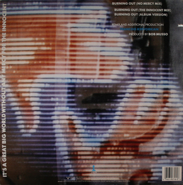 World At A Glance : Burning Out (12", Promo)