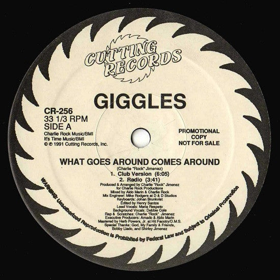 Giggles : What Goes Around Comes Around (12", Promo)