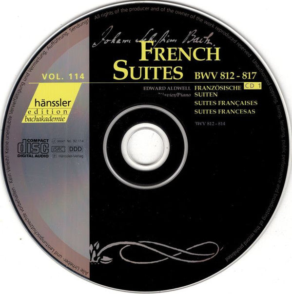 Johann Sebastian Bach, Edward Aldwell : The French Suites / Französischen Suiten / Suites Françaises BWV 812-817 (2xCD)