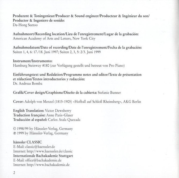 Johann Sebastian Bach, Edward Aldwell : The French Suites / Französischen Suiten / Suites Françaises BWV 812-817 (2xCD)