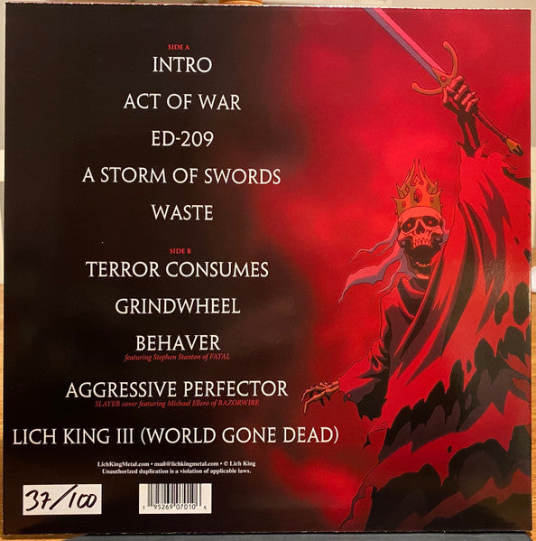 Lich King :World Gone Dead (LP, Ltd, Num, Ora)