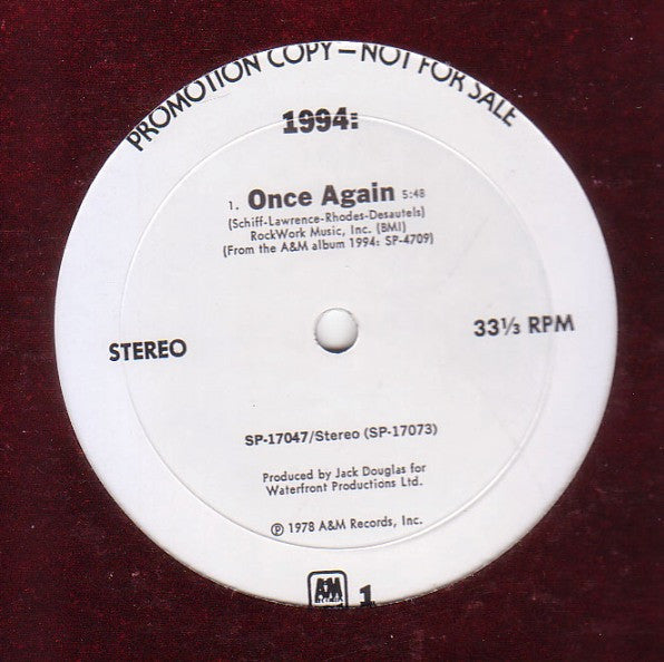 1994: : Once Again (12", Promo)