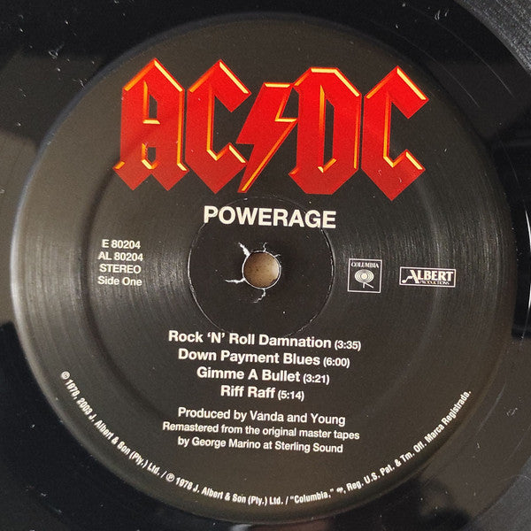 AC/DC : Powerage (LP, Album, RE, RM, 180)