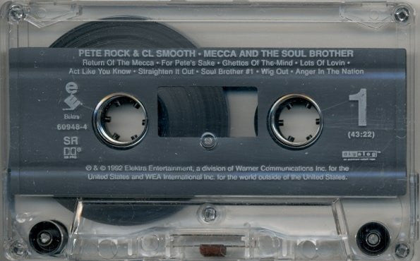 Pete Rock & C.L. Smooth : Mecca And The Soul Brother (Cass, Album)
