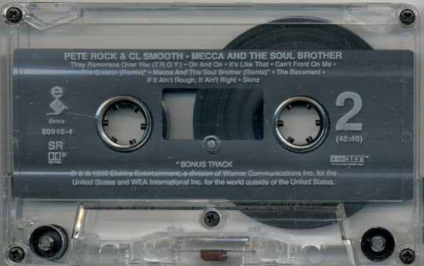 Pete Rock & C.L. Smooth : Mecca And The Soul Brother (Cass, Album)