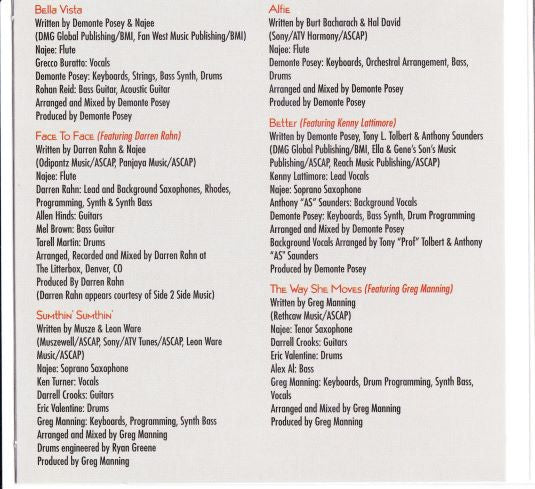 Najee : Center Of The Heart (CD, Album)