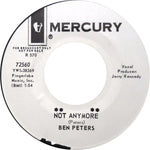 Ben Peters : Not Anymore (7", Single, Mono, Promo)