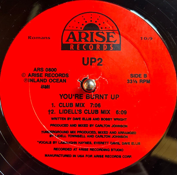 UP2 : You're Burnt Up (12")