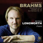 the album cover for Brahms / Peter Longworth - Brahms