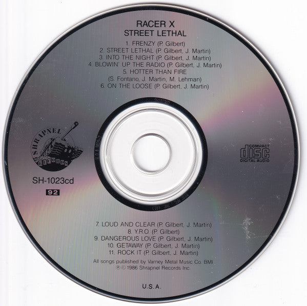 Racer X With Paul Gilbert : Street Lethal (CD, Album, RP)