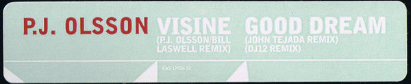 P.J. Olsson : Good Dream (12", Promo)