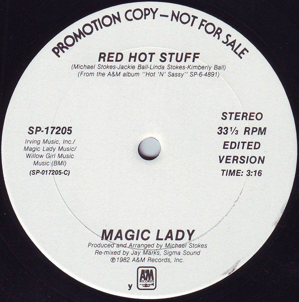 Magic Lady : Red Hot Stuff (12", Promo)
