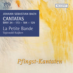 the album cover for Bach / Samann / Genz / Crabben / Kuijken - Cantatas:16 BWV34 129 173 & 184