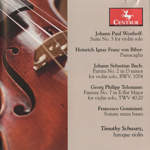 Tim Schwarz - Suite No 5 for Violin Solo / Partita No 2 (CD)