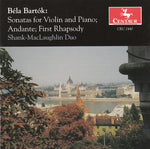 the album cover for Shank-Maclaughlin Duo - Sonatas for Violin & Piano: Andante, First Rhapsody
