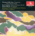 the album cover for David Amos - Variations / Chaconne & Finale / Dance Overture