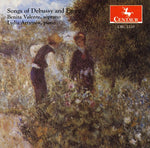 the album cover for Valente / Artymiw - Songs Of Debussy & Faure