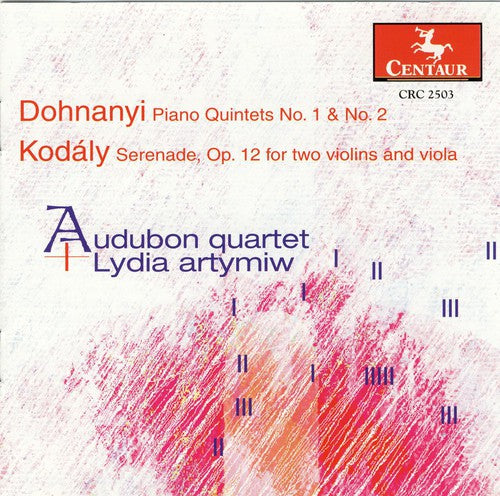the album cover for Audubon Quartet - Piano Quintets 1 & 2 / Serenade Op 12