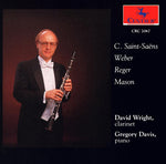 the album cover for David Wright - Sonata for Clarinet & Piano
