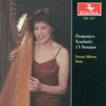the album cover for Susan Miron - 13 Sonatas Transcribed for Harp By Susan Miron