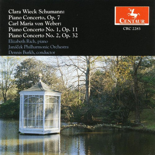 the album cover for Wieck-Schumann / Weber / Rich / Burkh - Concerto for Piano & Orchestra in A minor Op 7