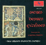 the album cover for Orff / New Orleans Musica Da Camera - Satires Desires & Excesses: Carmina Burana Exc.