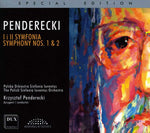 the album cover for Penderecki / Polish Sinfonia Iuventus Orchestra - Symphony 1 & 2