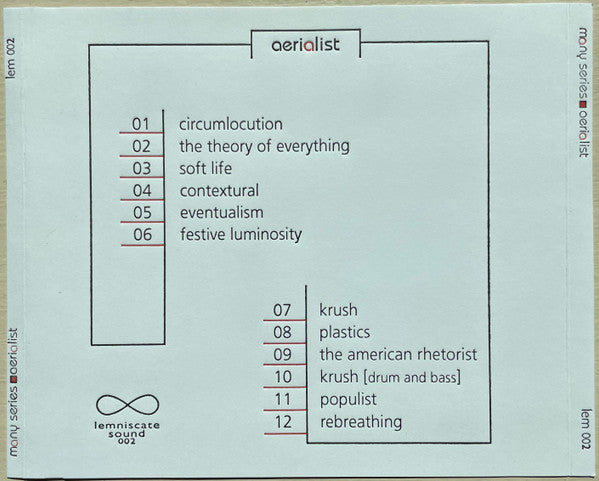 Many Series : Aerialist (CD, Album)