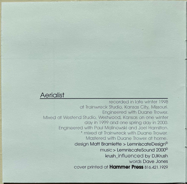 Many Series : Aerialist (CD, Album)