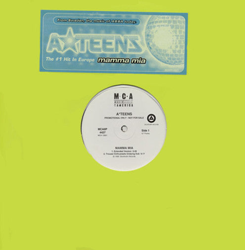 A*Teens : Mamma Mia (12", Single, Promo)