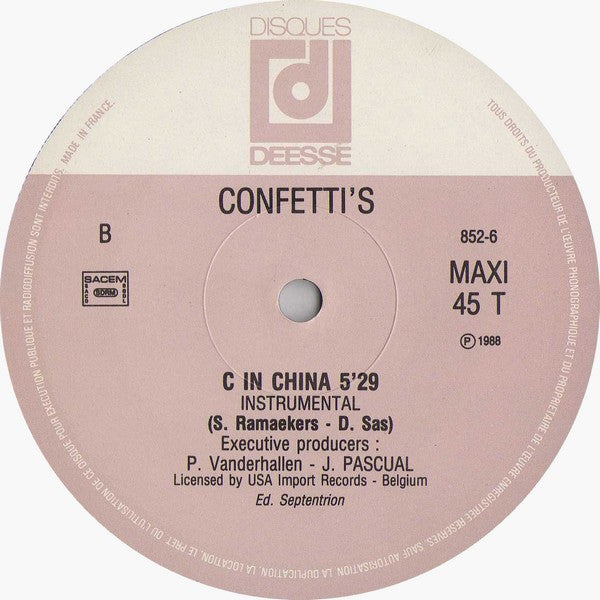 Confetti's : C In China (12", Maxi)