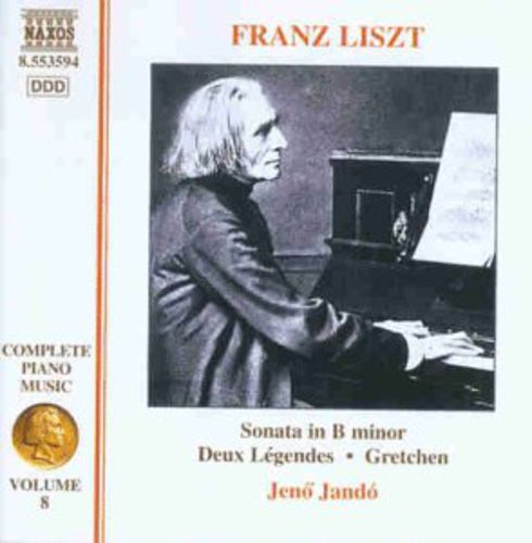 the album cover for JenÅ‘ Jandó - Complete Piano Music 8