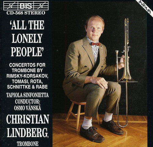 the album cover for CHRISTIAN LINDBERG - All the Lonely People / Various