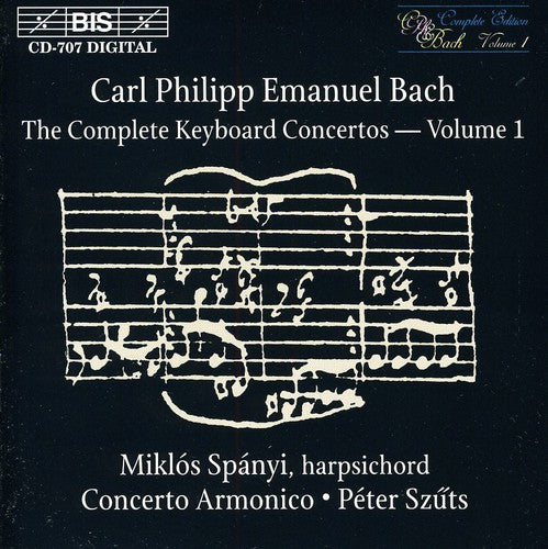 the album cover for Miklos Spanyi - Complete Keyboard Concertos 1