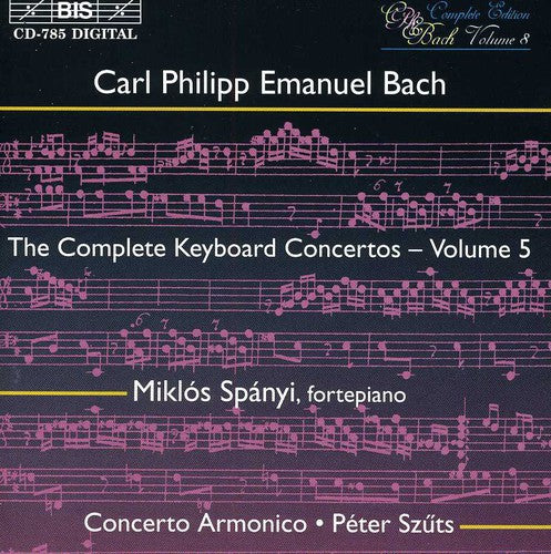 the album cover for Miklos Spanyi - Complete Keyboard Concerti V