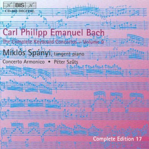 the album cover for Miklos Spanyi - Complete Keyboard Concertos 9