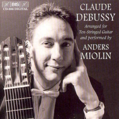 the album cover for Anders Miolin - Debussy on Guitar