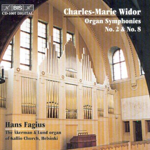 the album cover for HANS FAGIUS - Organ Sym #2 in D Op 13 / Organ Sym #8 in B Op 42
