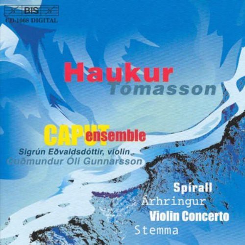 the album cover for Sigrun Edvaldsdottir - Cto for Violin & Chamber Orch / Arhringur / Stemma