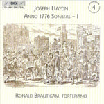 the album cover for Ronald Brautigam - Anno 1776 Sonatas-1 4 / Keyboard Sonatas 42-44