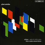 the album cover for Schnittke / Thedeen / Pontinen - Epilogue: Music for Cello & Piano