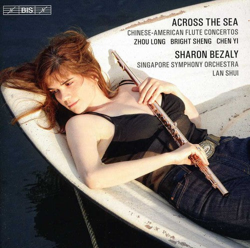 the album cover for Sharon Bezaly - Across the Sea: Chinese-American Flute Concertos