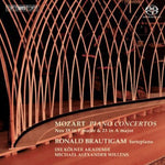 the album cover for Ronald Brautigam - Mozart Piano Concertos Nos 19 & 23